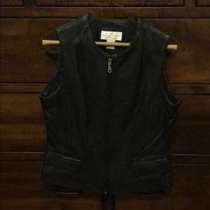 Black Leather Vest